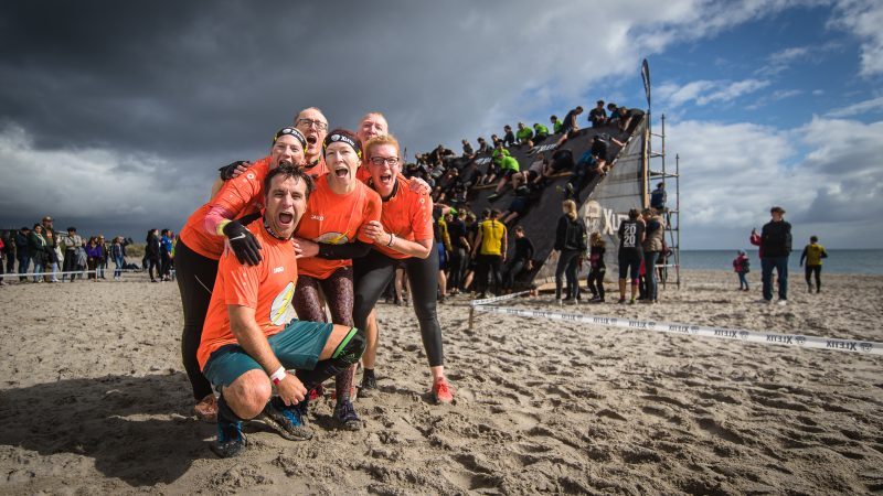 Team am Strand