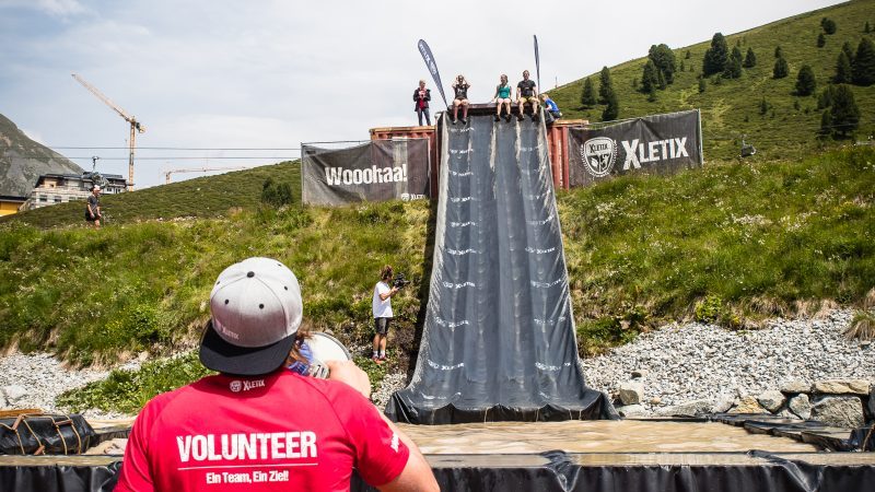Volunteer an der Speed Slide